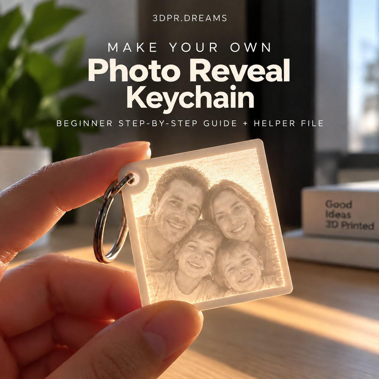 Make Your Own Photo Reveal Keychain guide cover